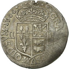Monnaie, France, Henri IV, 1/4 Ecu, 1600, Morlaas, TTB, Argent, KM:1.2