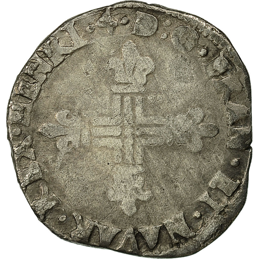 Coin, France, Henri IV, 1/8 Ecu, 1604, Saint-Palais, VF(30-35), Silver