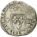 Münze, Frankreich, Henri IV, 1/8 Ecu, 1596, Bayonne, S+, Silber, Sombart:4688
