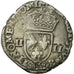 Monnaie, France, Henri III, 1/4 Ecu, 1584, Bayonne, TB+, Argent, Sombart:4662