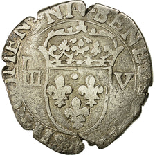 Münze, Frankreich, Henri IV, 1/8 Ecu, 1600, Nantes, S, Silber, Sombart:4688