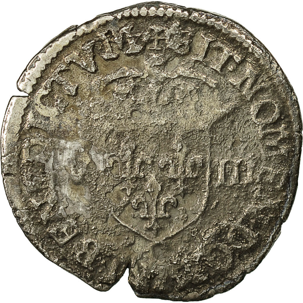 Coin, France, Henri IV, 1/8 Ecu, 1603, Saint Lô, VF(30-35), Silver