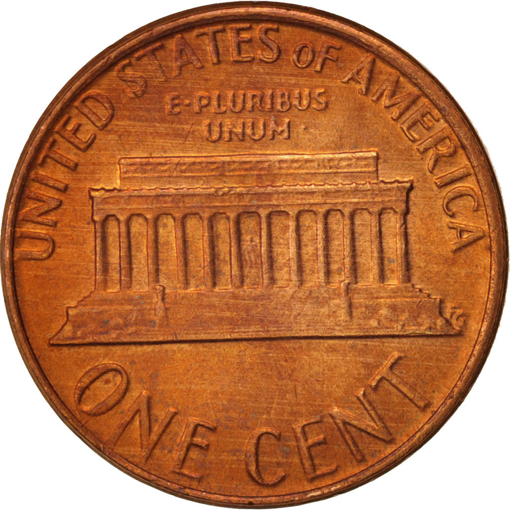 Coin, United States, Lincoln Cent, Cent, 1980, U.S. Mint, Denver, MS(63), Brass