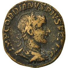 Coin, Gordian III, Sestertius, AD 242, Rome, EF(40-45), Copper, RIC:307a