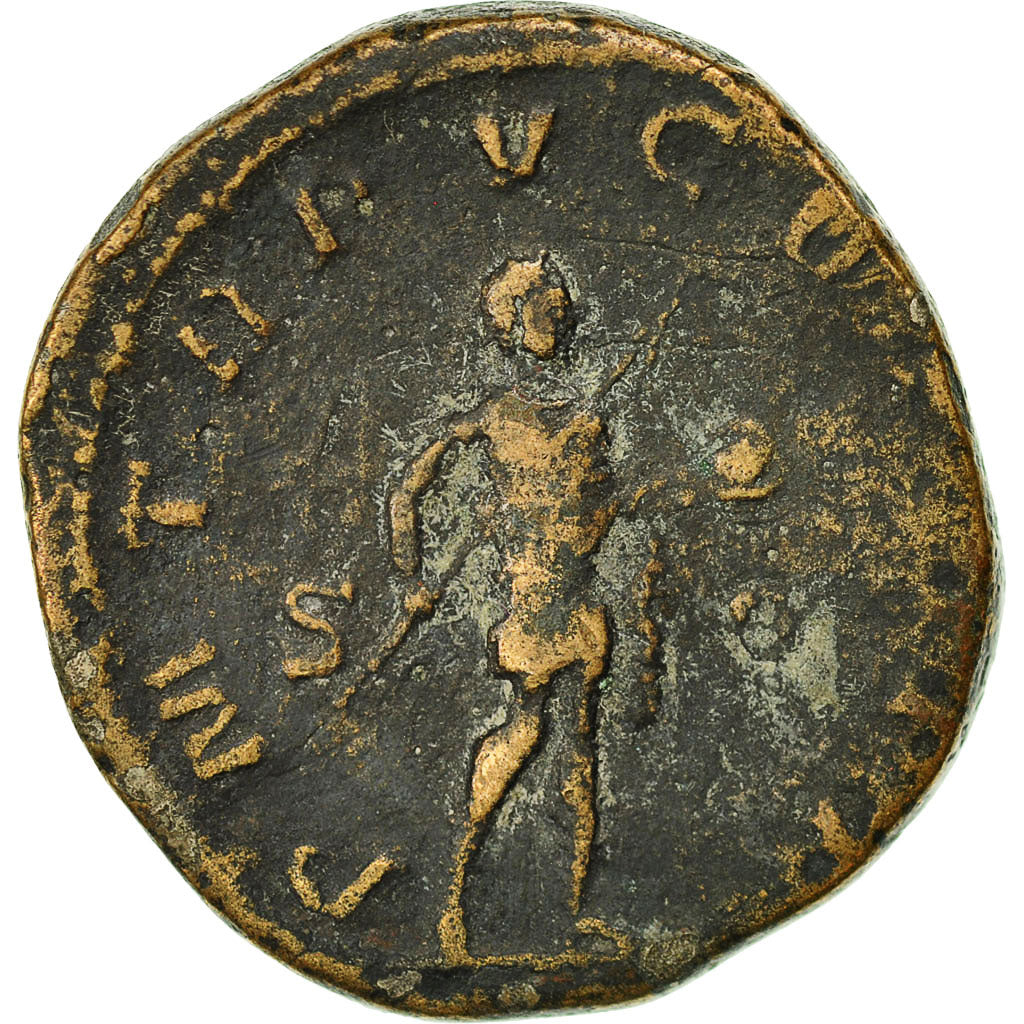Coin, Gordian III, Sestertius, AD 242, Rome, EF(40-45), Copper, RIC:307a