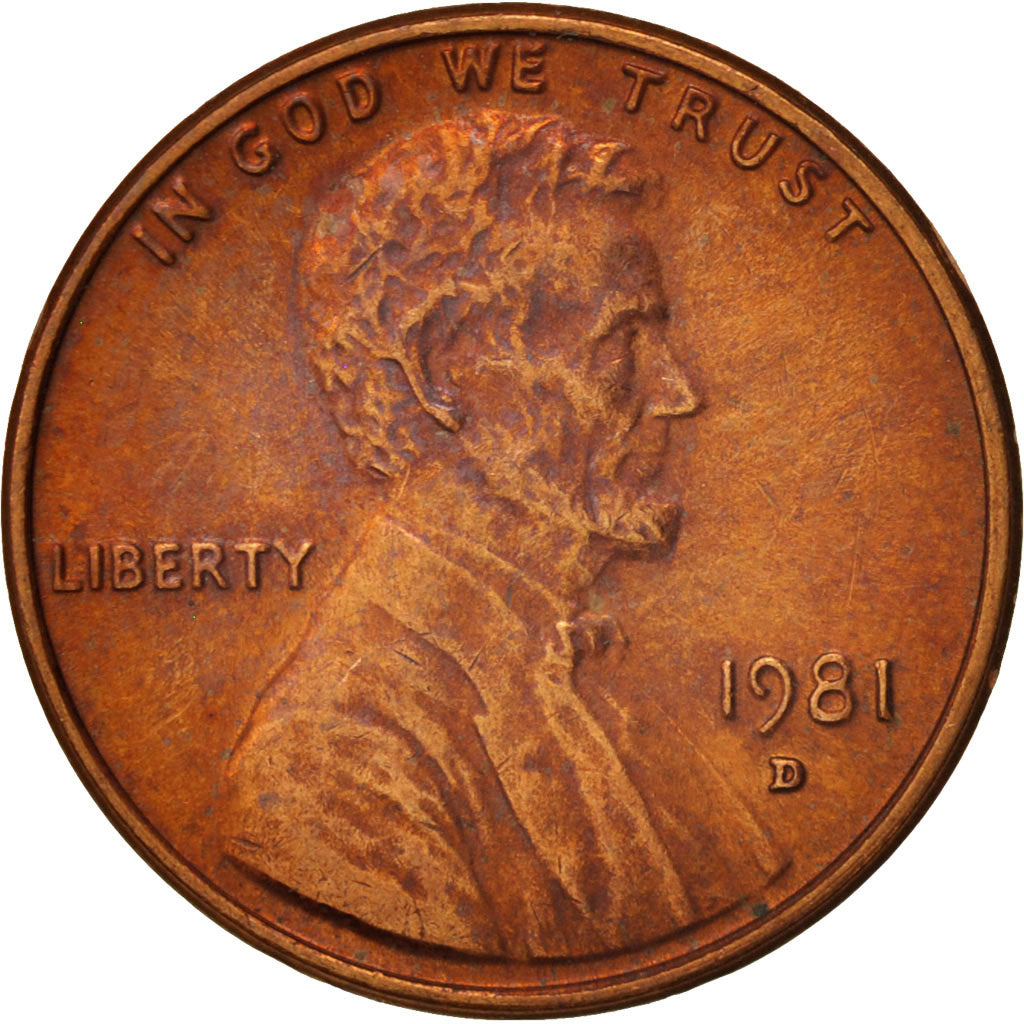 United States, Lincoln Cent, 1981, Denver, KM:201