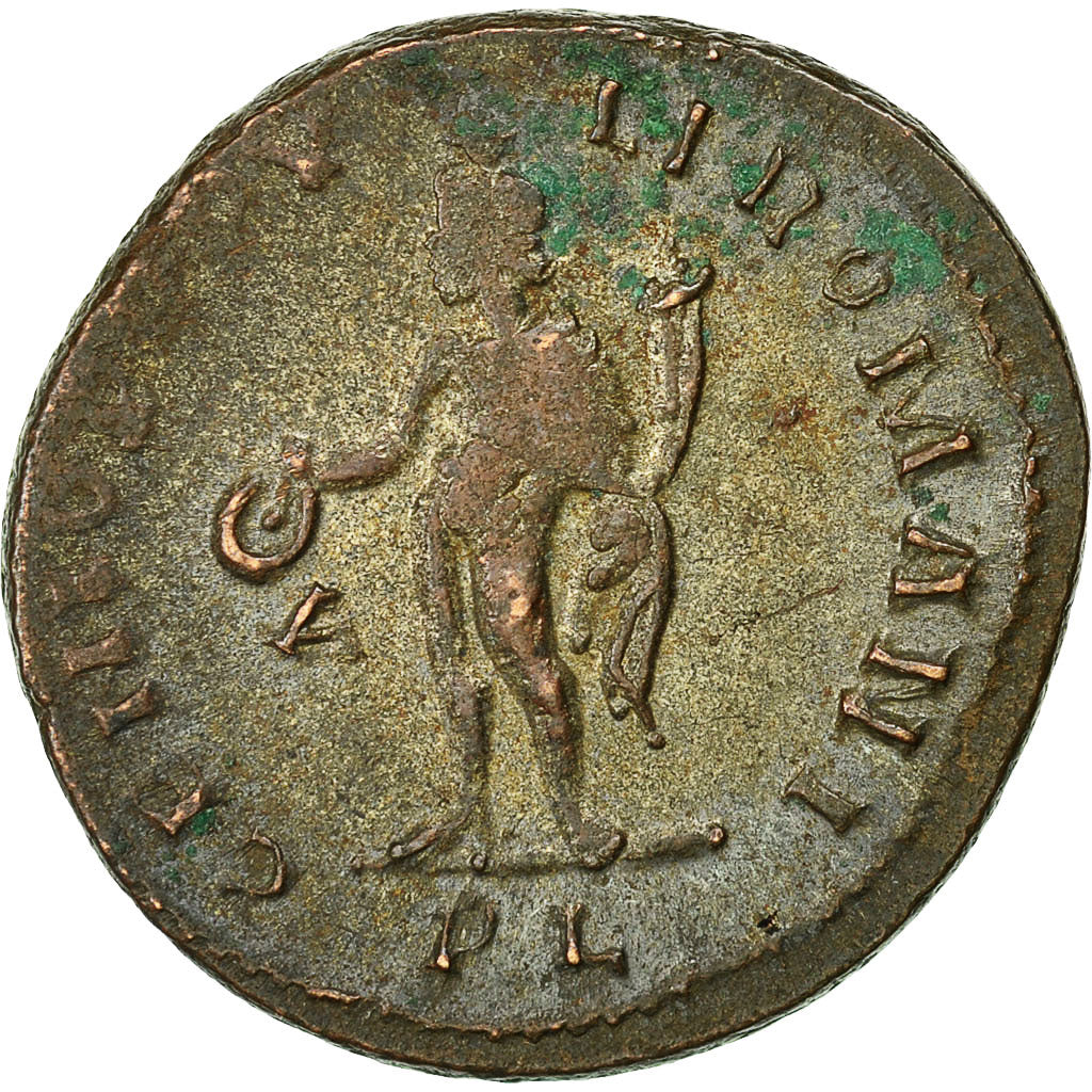 Moneda, Diocletian, Follis, 296, Lyon, MBC+, Cobre, RIC:27a