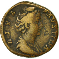 Coin, Faustina I, Sestertius, 147, Rome, EF(40-45), Copper, RIC:1127