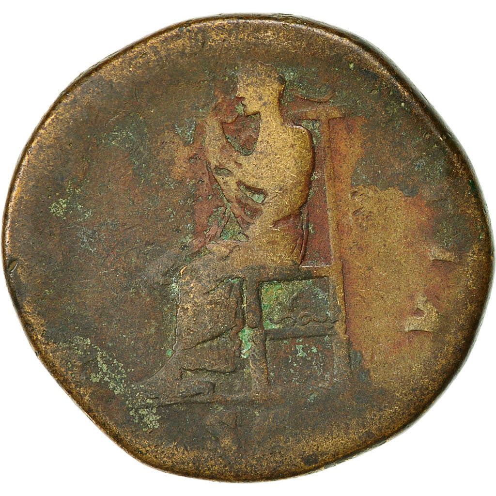 Moneta, Sabina, Sesterzio, 131, Rome, MB, Rame, RIC:1032