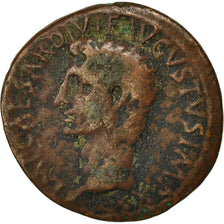 Moneda, Augustus, As, 10-11, Rome, BC+, Bronce, RIC:471