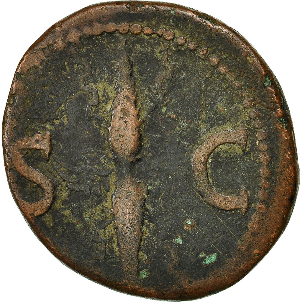 Coin, Augustus, As, 34-37, Rome, VF(30-35), Copper, RIC:83
