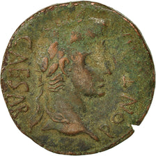 Monnaie, Auguste, As, 7-3 BC, Lyon, TB+, Cuivre, RIC:230
