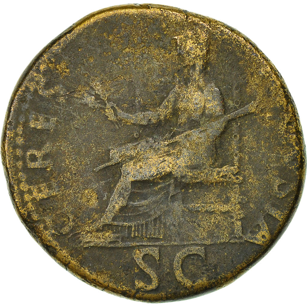 Coin, Claudius, Dupondius, 41-45, Rome, EF(40-45), Copper, RIC:94