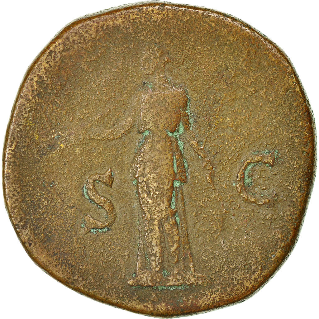 Coin, Hadrian, Sestertius, 136, Rome, VF(20-25), Bronze, RIC:777