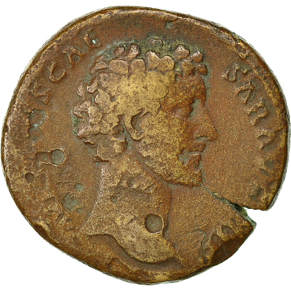 Coin, Marcus Aurelius, Sestertius, 147-148, Rome, VF(30-35), Copper, Cohen:614