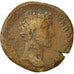 Moneda, Marcus Aurelius, Sestercio, 147-148, Rome, BC+, Cobre, Cohen:614