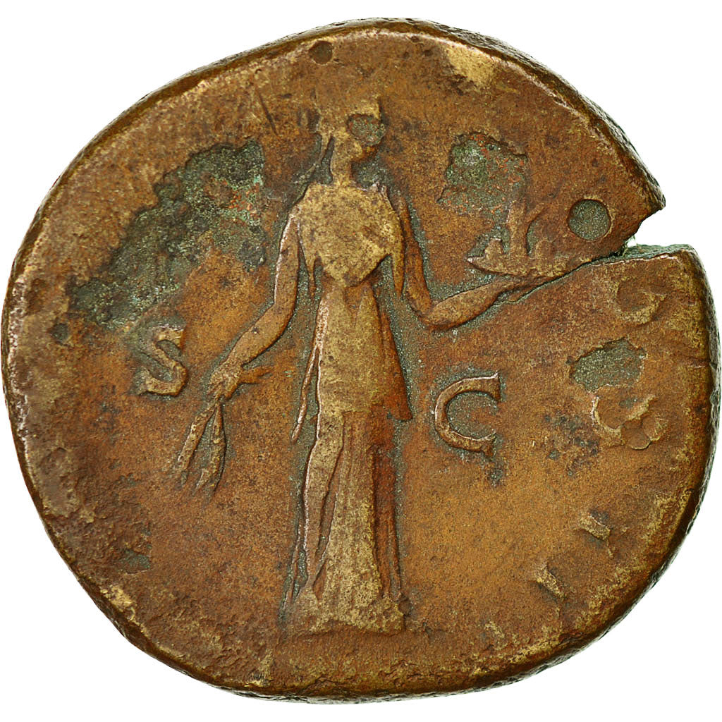 Coin, Marcus Aurelius, Sestertius, 147-148, Rome, VF(30-35), Copper, Cohen:614