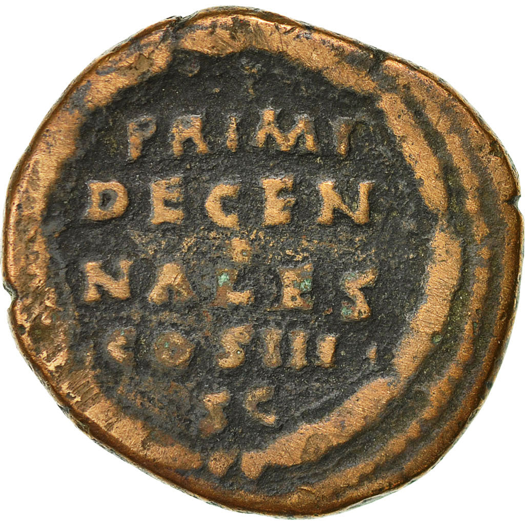 Coin, Marcus Aurelius, Dupondius, 171, Rome, VF(30-35), Copper, RIC:1008