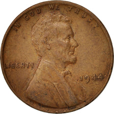 Coin, United States, Lincoln Cent, Cent, 1944, U.S. Mint, Philadelphia