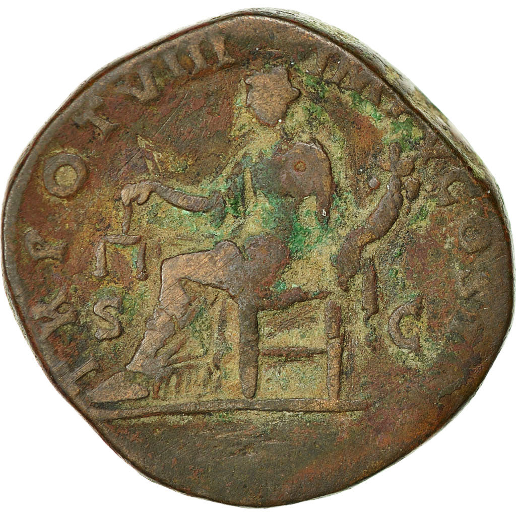 Coin, Lucius Verus, Sestertius, 168, Rome, VF(30-35), Copper, RIC:1484