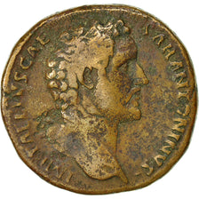 Moneta, Antoninus Pius, Sesterzio, 138, Rome, MB+, Rame, RIC:1083a