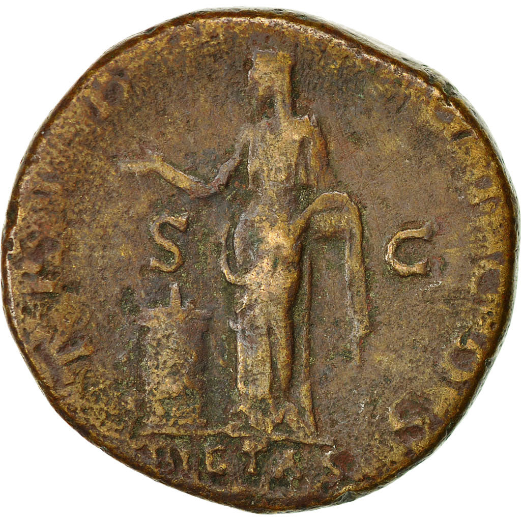 Coin, Antoninus Pius, Sestertius, 138, Rome, VF(30-35), Copper, RIC:1083a
