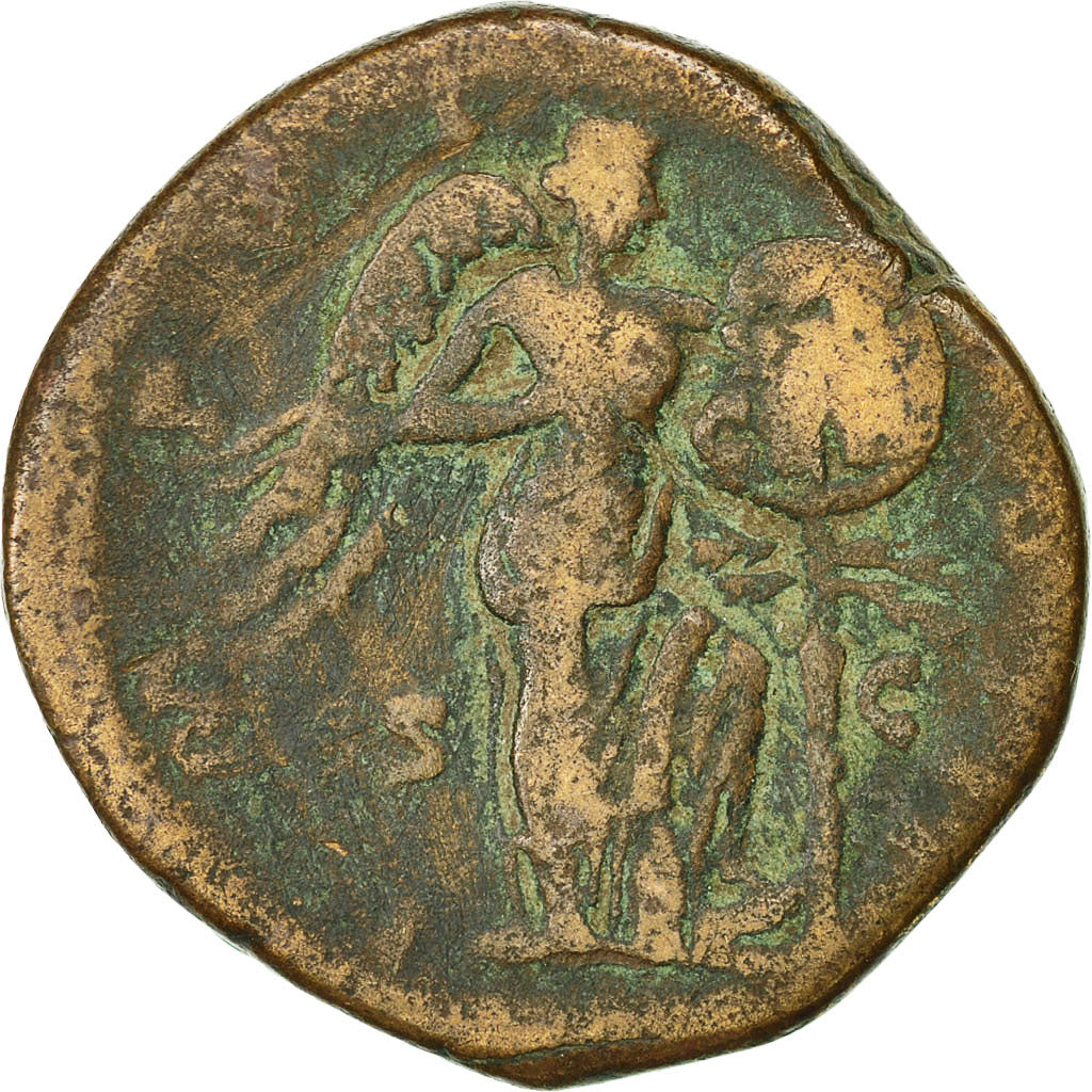 Coin, Marcus Aurelius, Sestertius, 170-171, Rome, F(12-15), Copper, RIC:1001