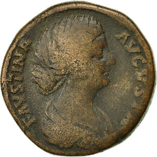 Coin, Faustina II, Sestertius, 165-175, Rome, VF(20-25), Copper, RIC:1663