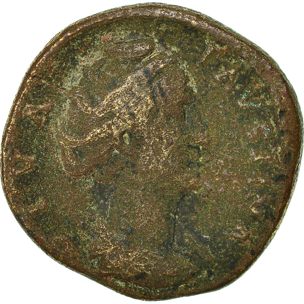 Monnaie, Faustine I, Sesterce, 147, Rome, B+, Cuivre, RIC:1151