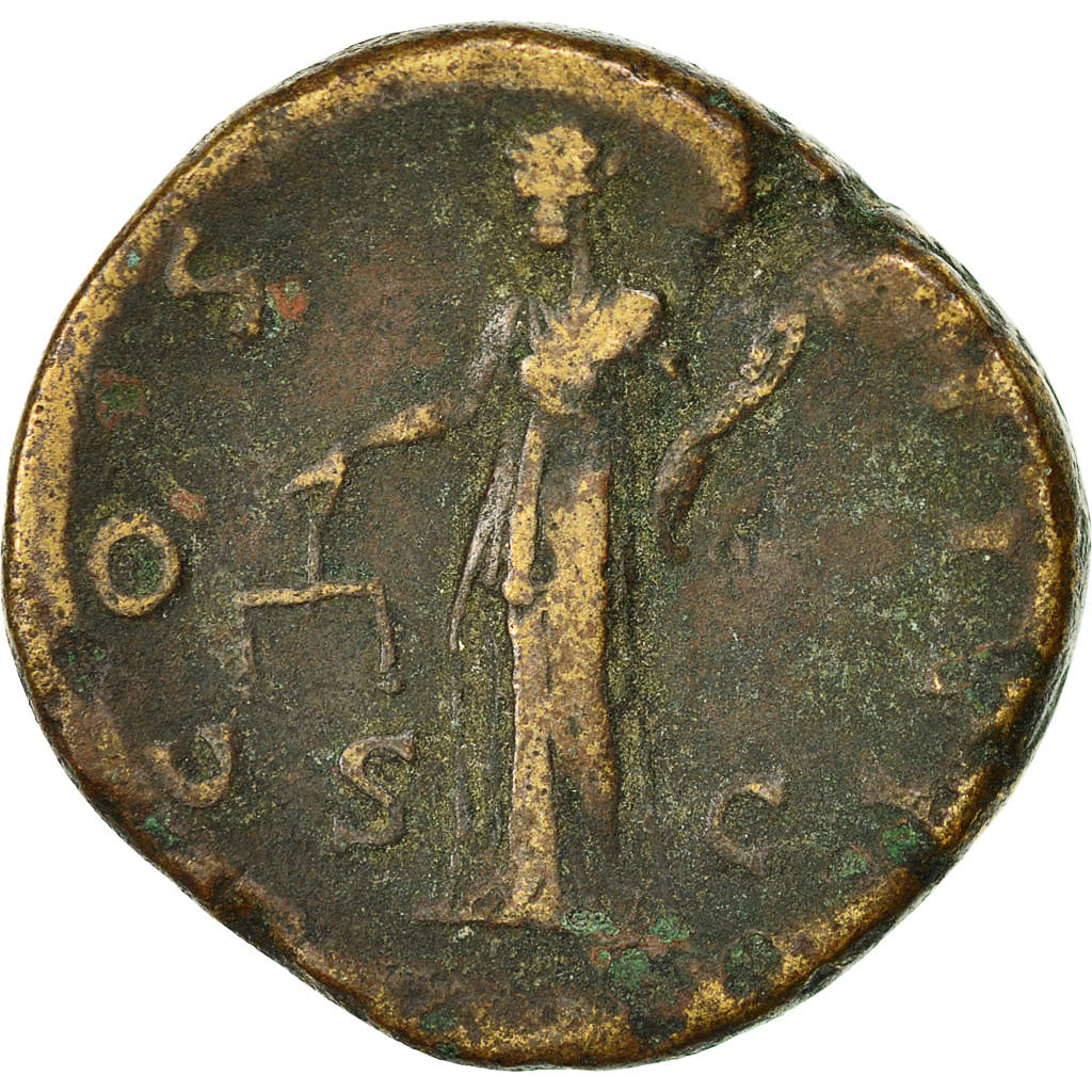 Coin, Antoninus Pius, Sestertius, 148-149, Rome, VF(20-25), Copper, RIC:855