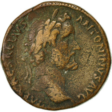 Moneta, Antoninus Pius, Sesterzio, 138, Rome, MB, Rame, RIC:519a
