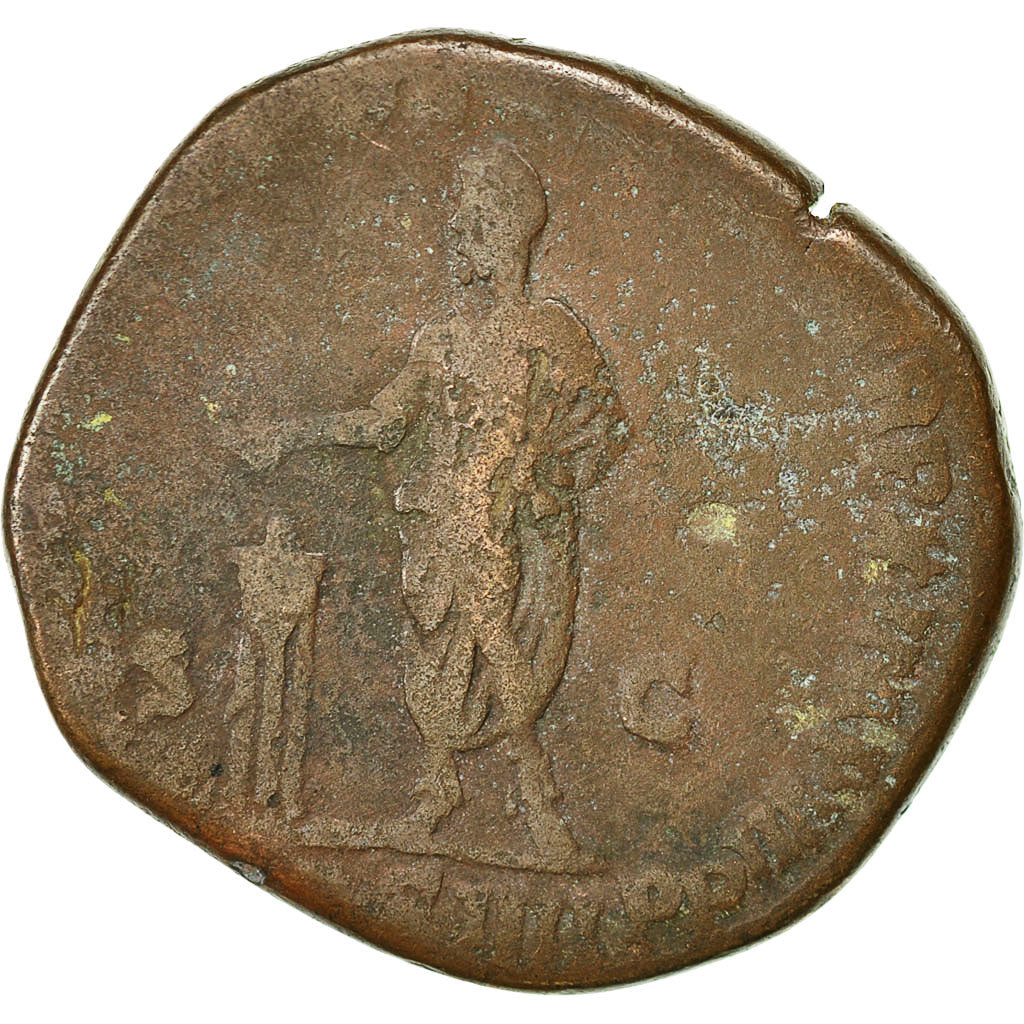 Moneta, Commodus, Sestertius, 184, Rome, VF(20-25), Miedź, RIC:454a