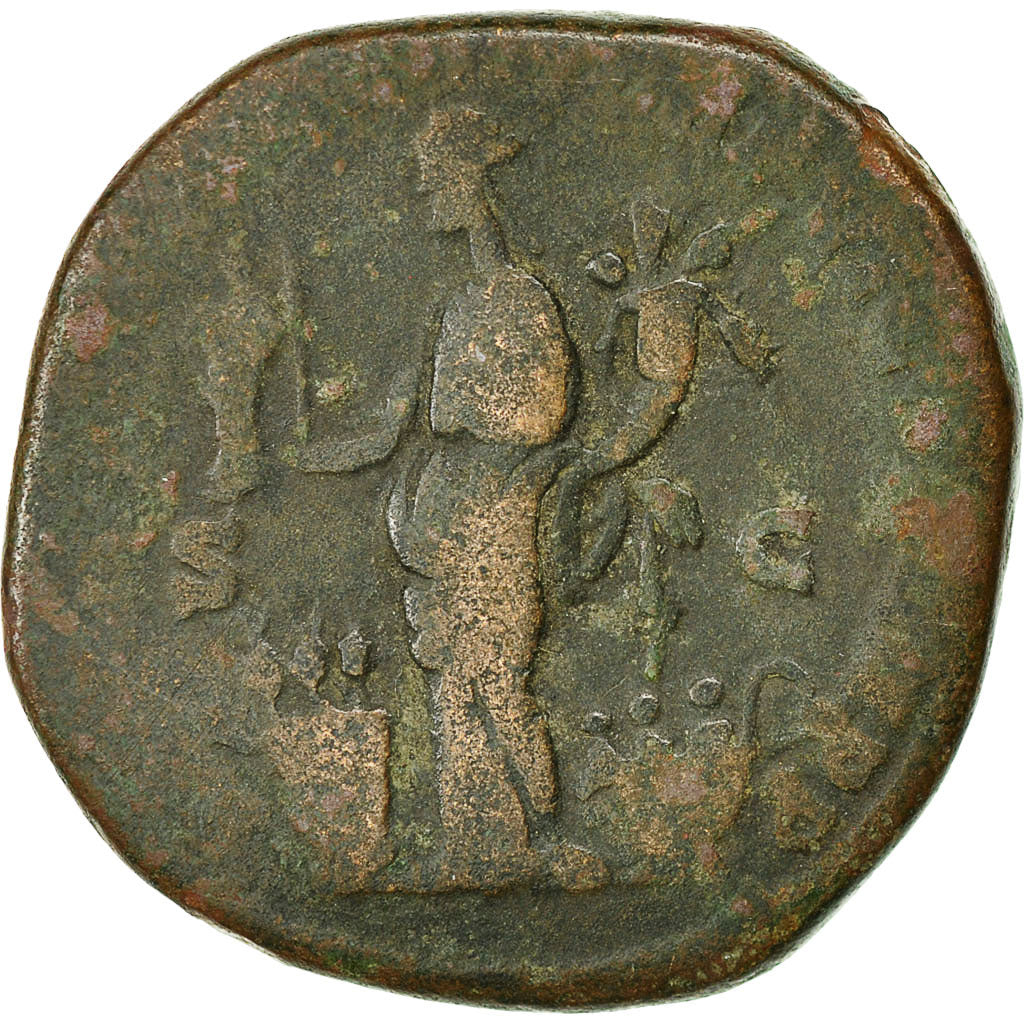 Moneda, Commodus, Sestercio, 183-184, Rome, BC, Cobre, RIC:442