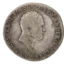 Monnaie, Pologne, Alexander I, Zloty, 1818, Warsaw, B+, Argent, KM:98