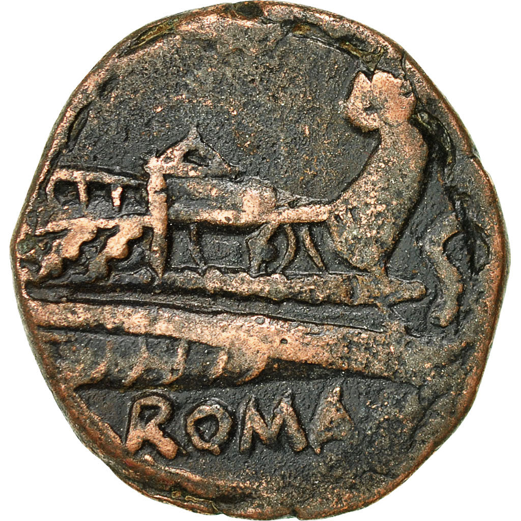 Coin, Anonymous, Semis, 211-206 BC, Rome, AU(55-58), Copper, BMC:229