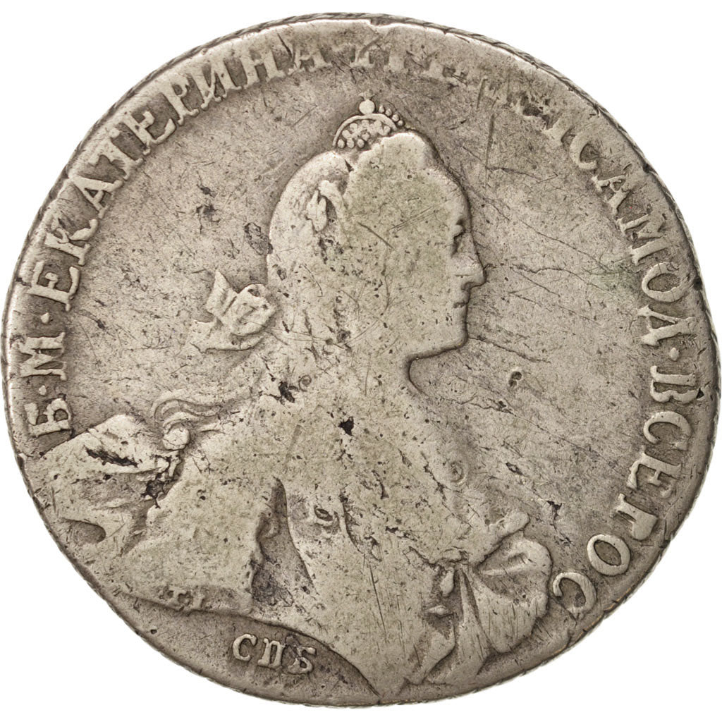 Coin, Russia, Catherine II, Rouble, 1769, Saint-Petersburg, VF(20-25), Silver