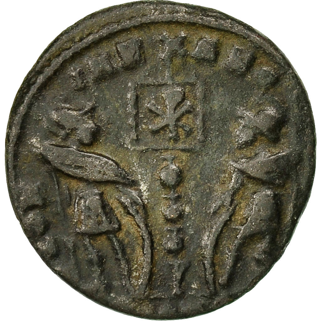 Coin, Delmatius, Nummus, 335, Constantinople, AU(55-58), Copper, RIC:391