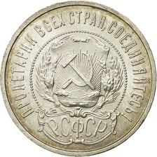 Moneda, Rusia, URSS, 50 Kopeks, 1922, EBC, Plata, KM:83