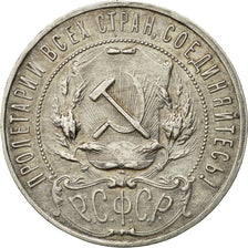 Munten, Rusland, URSS, Rouble, 1922, St. Petersburg, PR, Zilver, KM:84