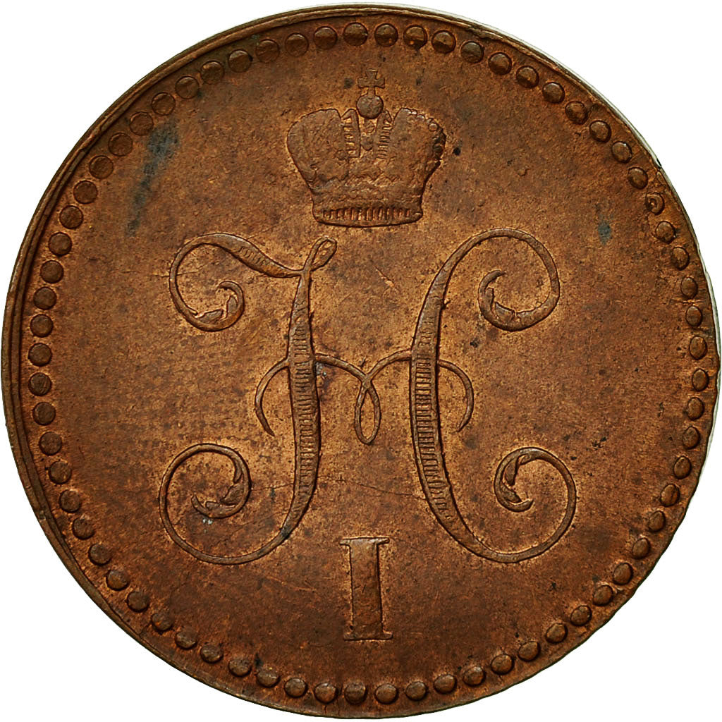 Moneta, Russia, Nicholas I, Kopek, 1841, St. Petersburg, BB+, Rame, KM:144.3