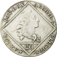 Monnaie, Etats allemands, BAVARIA, Maximilian III, Josef, 20 Kreuzer, 1773