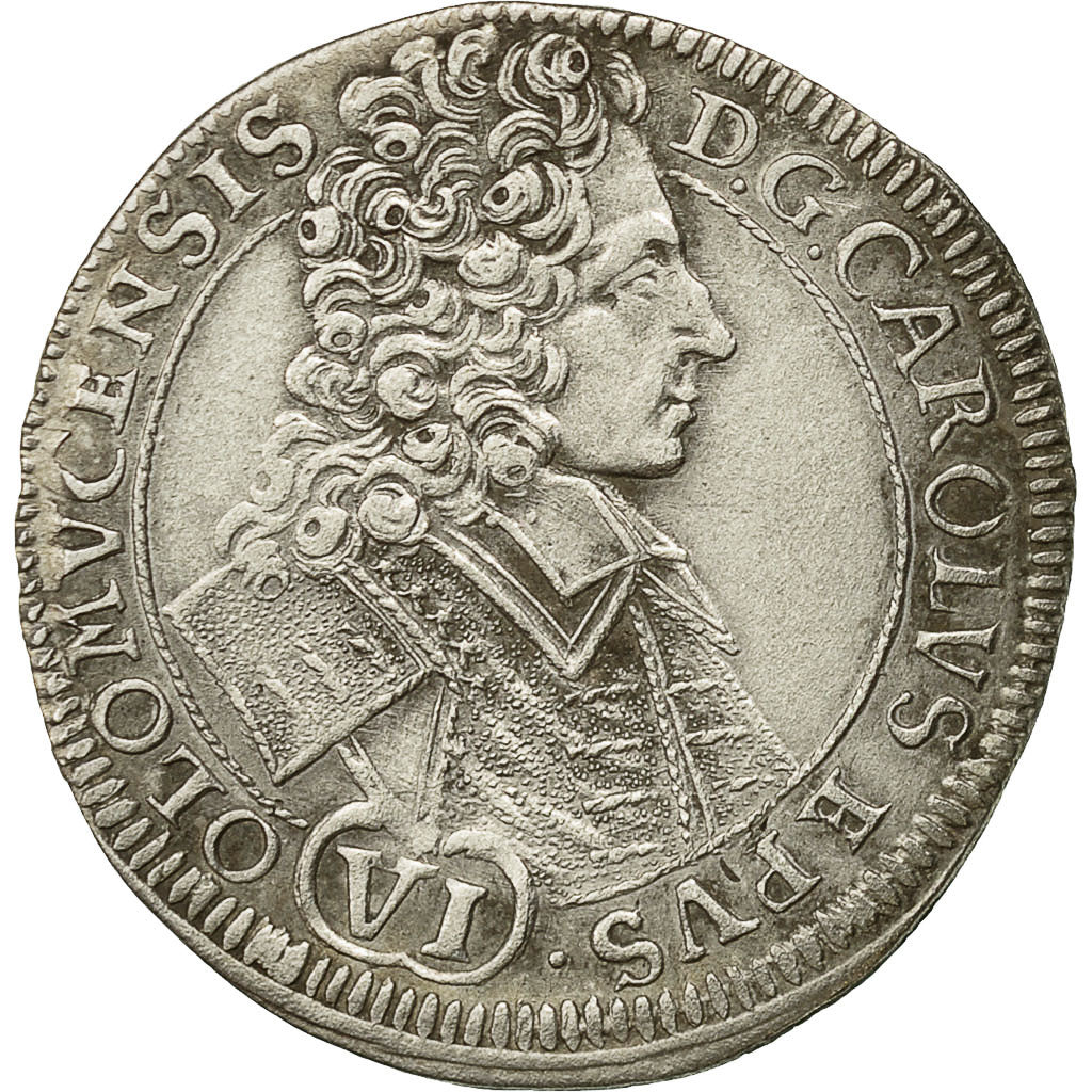 Moneta, Stati austriaci, OLMUTZ, Karl III Josef, 6 Kreuzer, 1711, SPL, Argento