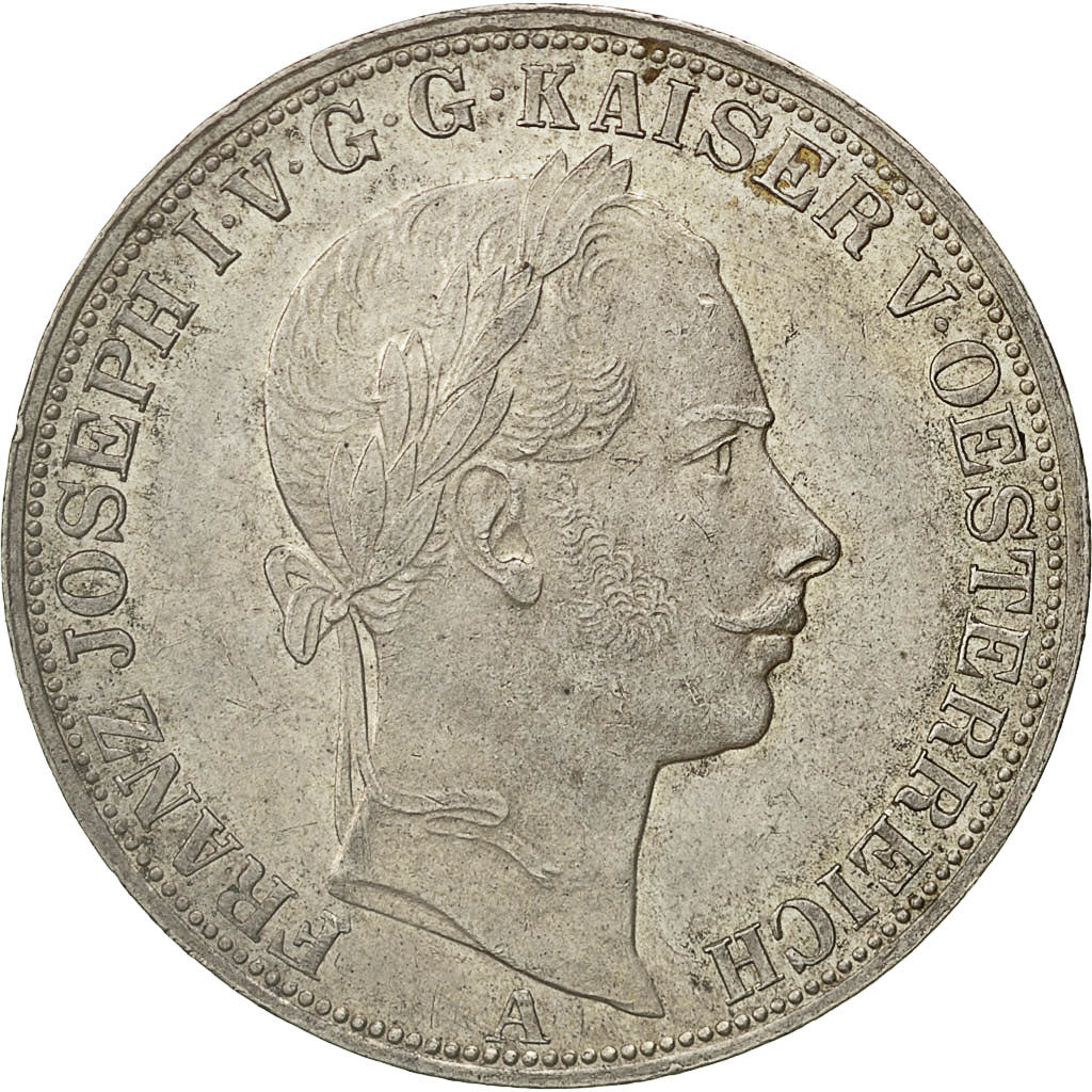 Coin, Austria, Franz Joseph I, Thaler, 1857, Vienna, AU(55-58), Silver, KM:2244