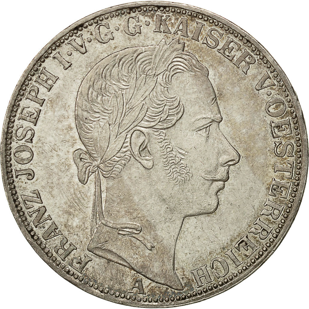 Moneda, Austria, Franz Joseph I, Thaler, 1861, Vienna, EBC+, Plata, KM:2244
