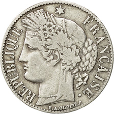 Coin, France, Cérès, Franc, 1887, Paris, EF(40-45), Silver, KM:822.1