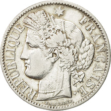 Coin, France, Cérès, 2 Francs, 1887, Paris, AU(55-58), Silver, KM:817.1