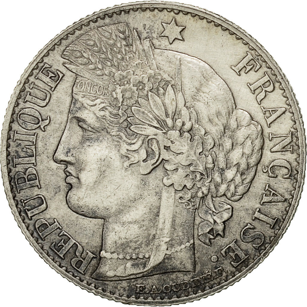 Münze, Frankreich, Cérès, 50 Centimes, 1895, Paris, VZ+, Silber, KM:834.1