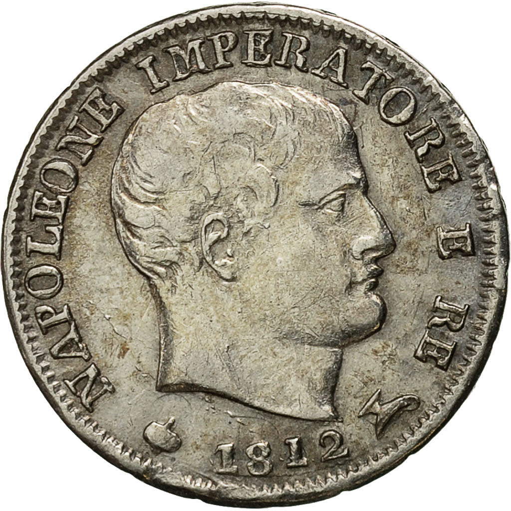 Münze, Italien Staaten, KINGDOM OF NAPOLEON, Napoleon I, 5 Soldi, 1812, Milan