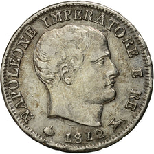 Monnaie, États italiens, KINGDOM OF NAPOLEON, Napoleon I, 5 Soldi, 1812, Milan