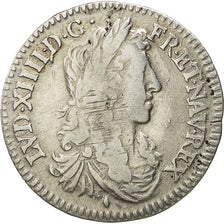 Monnaie, France, Louis XIV, 1/12 Écu au buste juvénile, 1/12 ECU, 10 Sols